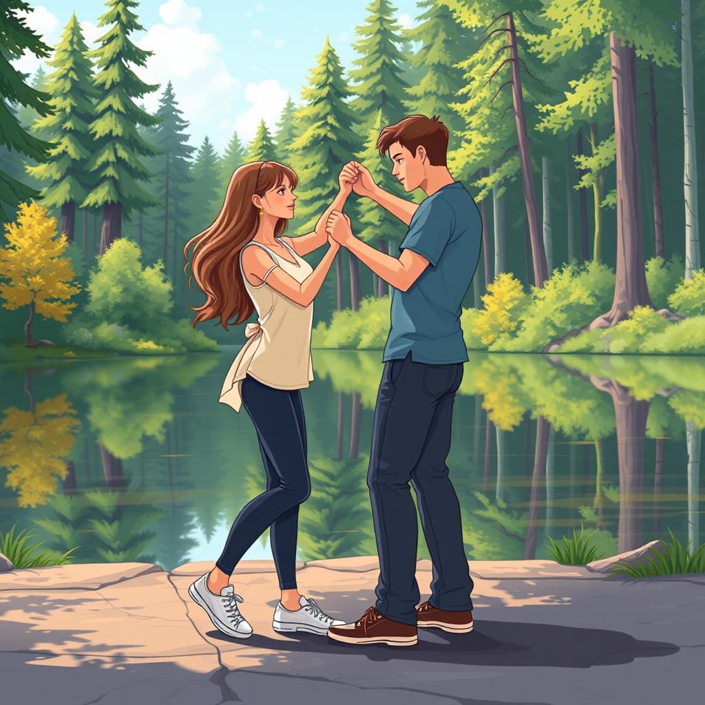 Couple de danseurs de West Coast Swing